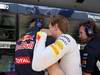 GP EUROPA, 24.06.2012- Gara, Sebastian Vettel (GER) Red Bull Racing RB8 retires from the race with Adrian Newey (GBR), Red Bull Racing , Technical Operations Director 