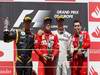 GP EUROPA, 24.06.2012- Gara, Fernando Alonso (ESP) Ferrari F2012 vincitore, secondo Kimi Raikkonen (FIN) Lotus F1 Team E20 e terzo Michael Schumacher (GER) Mercedes AMG F1 W03 with Andrea Stella (ITA) Ferrari Gara Engineer