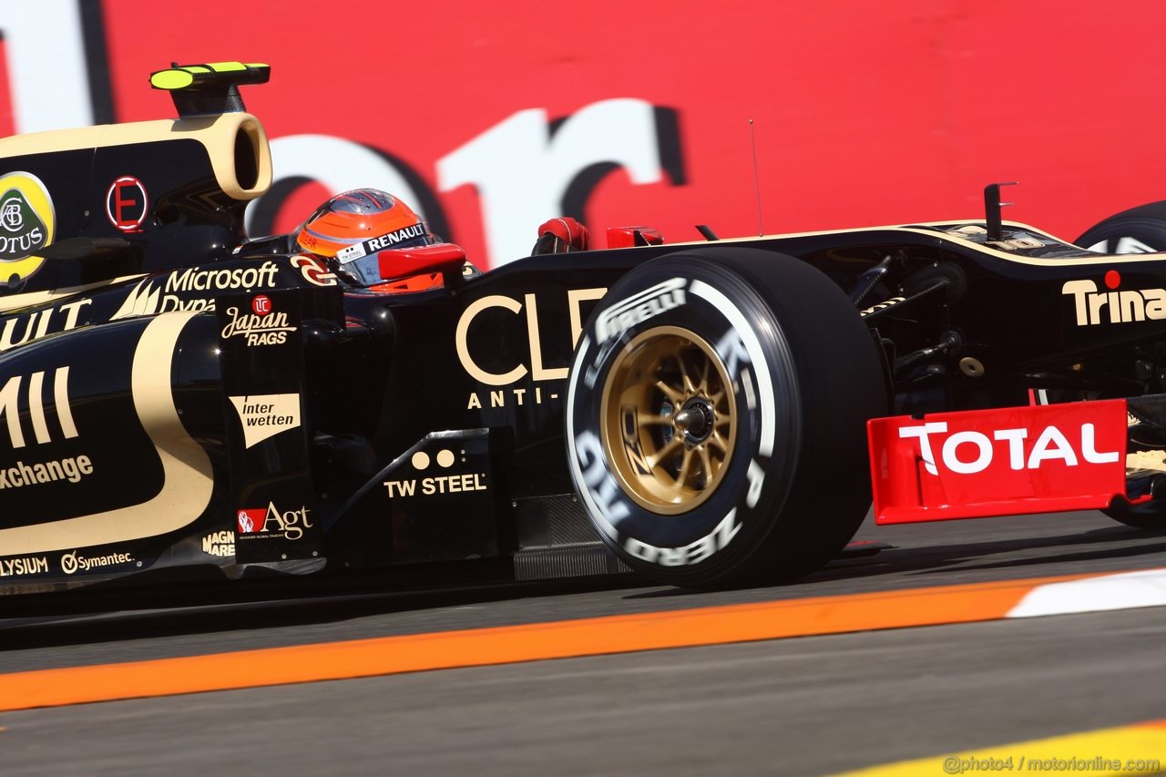 GP EUROPA, 23.06.2012- Prove Libere 3, Romain Grosjean (FRA) Lotus F1 Team E20