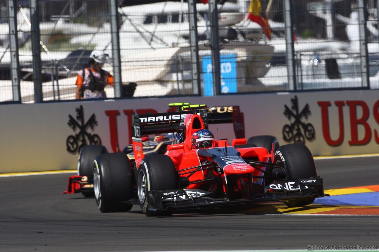 GP EUROPA, 23.06.2012- Prove Libere 3, Charles Pic (FRA) Marussia F1 Team MR01 
