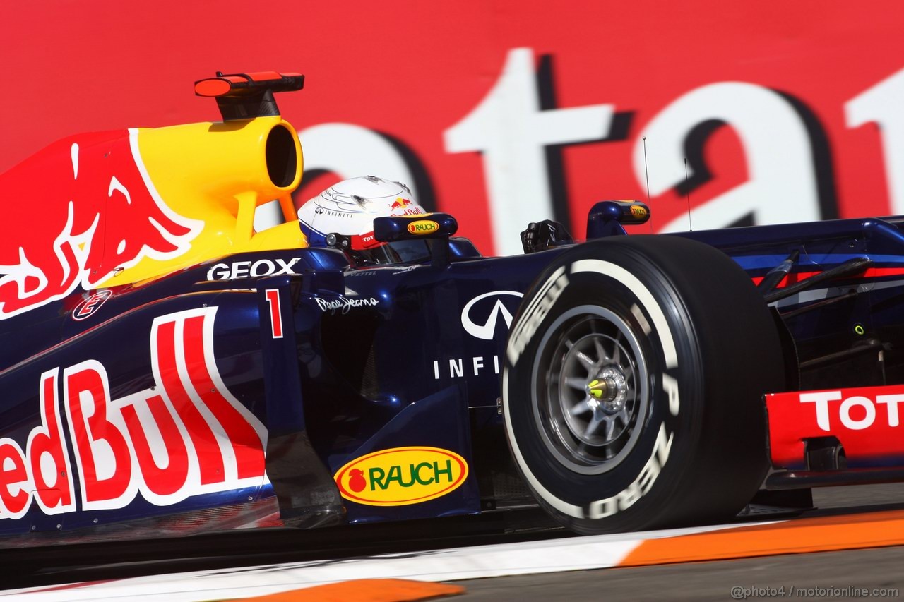 GP EUROPA, 23.06.2012- Prove Libere 3, Sebastian Vettel (GER) Red Bull Racing RB8 