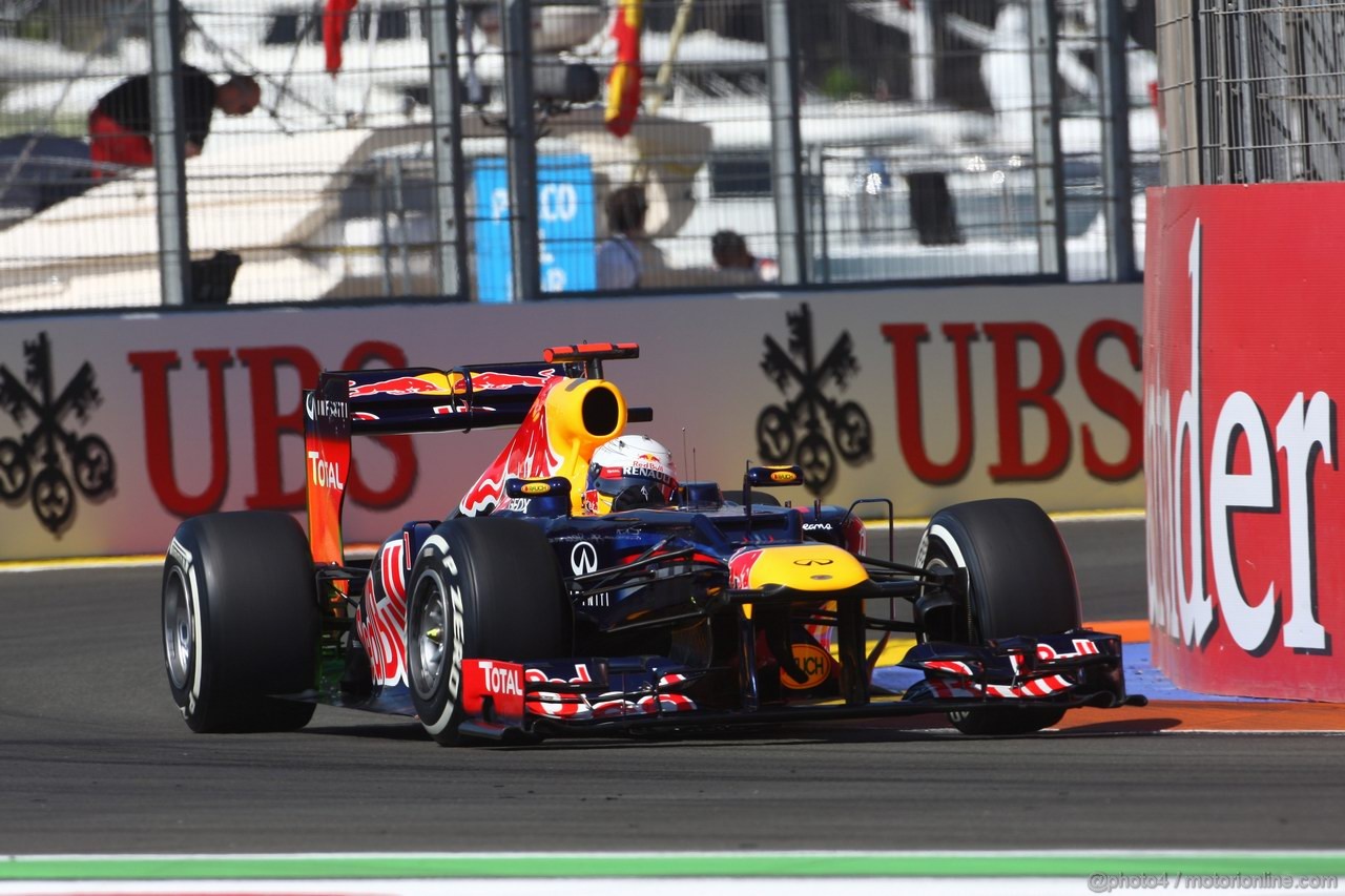 GP EUROPA, 23.06.2012- Prove Libere 3, Sebastian Vettel (GER) Red Bull Racing RB8 