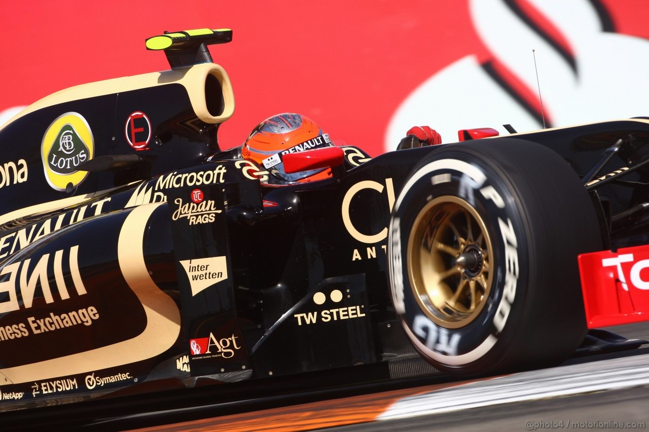 GP EUROPA, 23.06.2012- Prove Libere 3, Romain Grosjean (FRA) Lotus F1 Team E20 