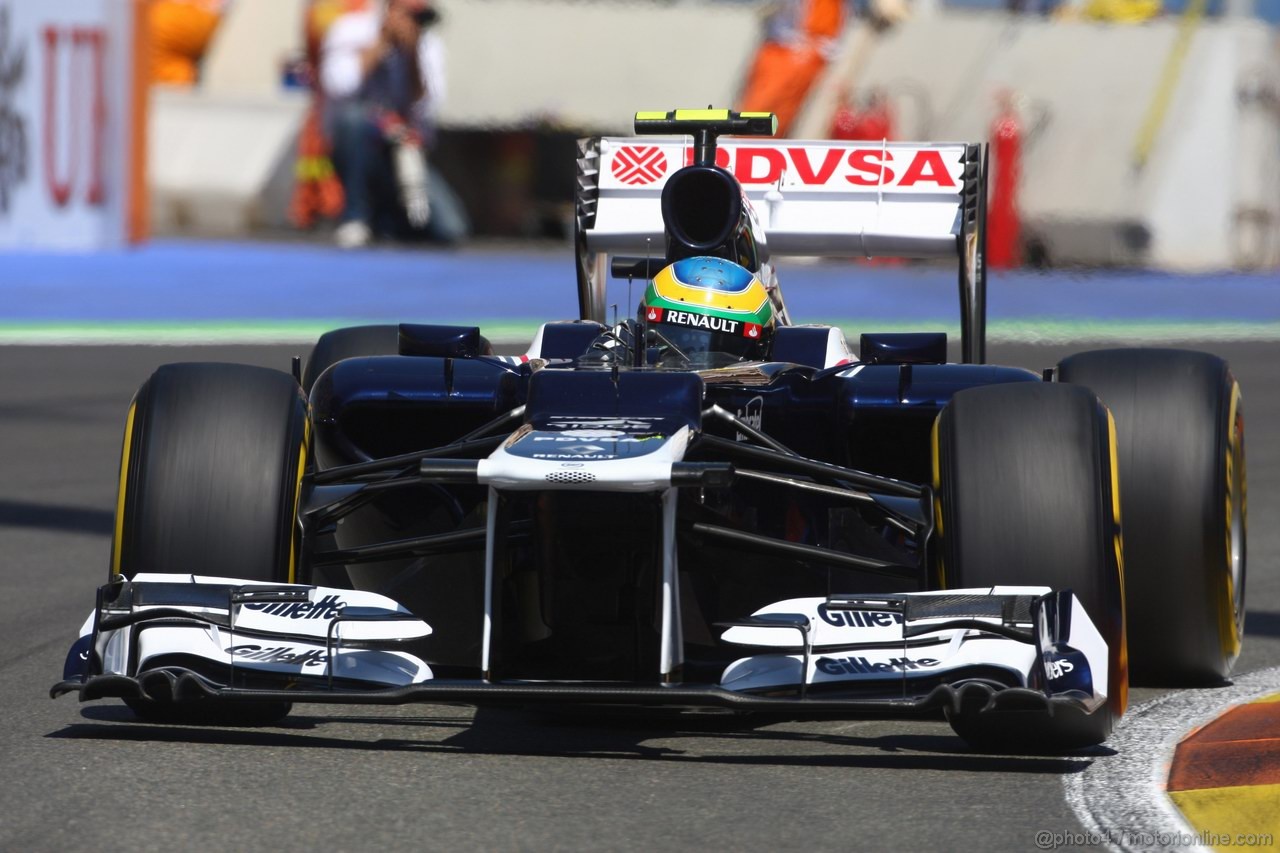 GP EUROPA, 23.06.2012- Prove Libere 3, Bruno Senna (BRA) Williams F1 Team FW34 
