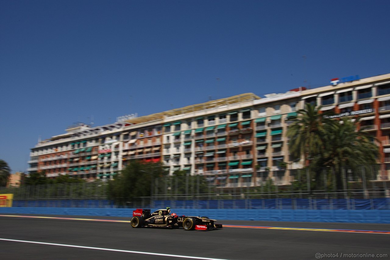 GP EUROPA, 23.06.2012- Prove Libere 3, Romain Grosjean (FRA) Lotus F1 Team E20