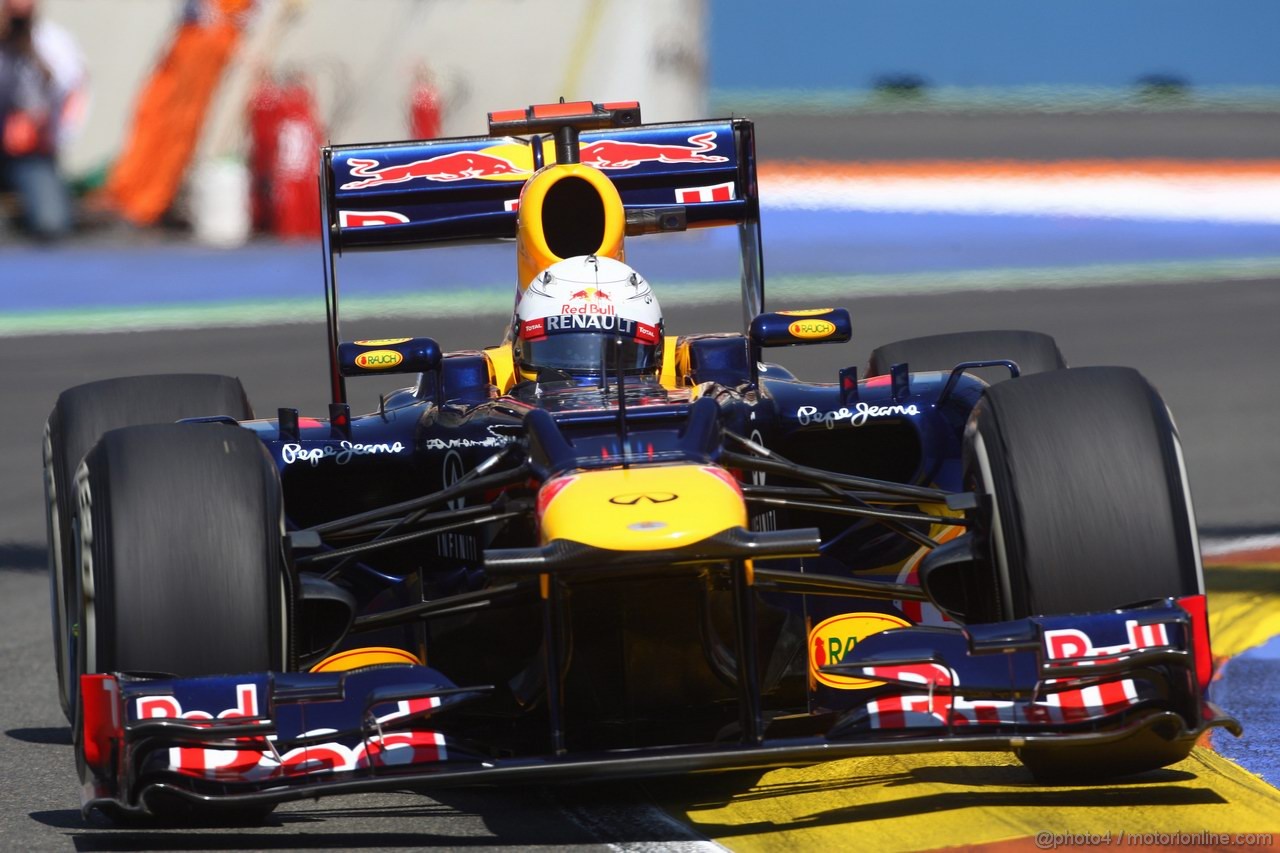 GP EUROPA, 23.06.2012- Prove Libere 3, Sebastian Vettel (GER) Red Bull Racing RB8 