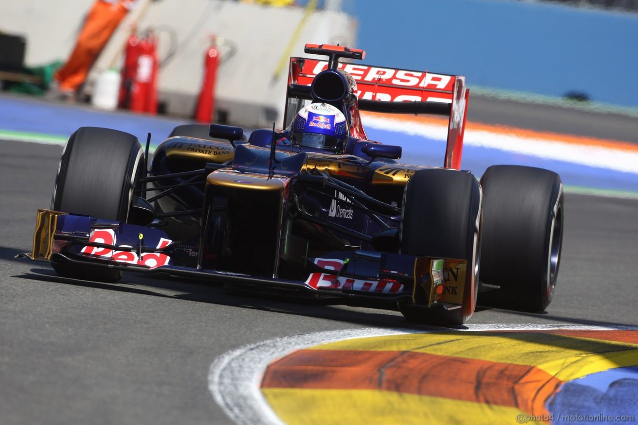 GP EUROPA, 23.06.2012- Prove Libere 3, Daniel Ricciardo (AUS) Scuderia Toro Rosso STR7 