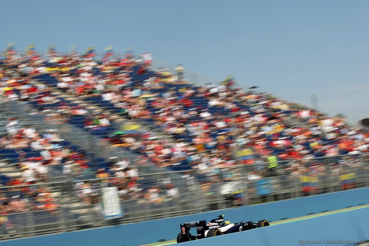 GP EUROPA, 23.06.2012- Prove Libere 3, Bruno Senna (BRA) Williams F1 Team FW34 