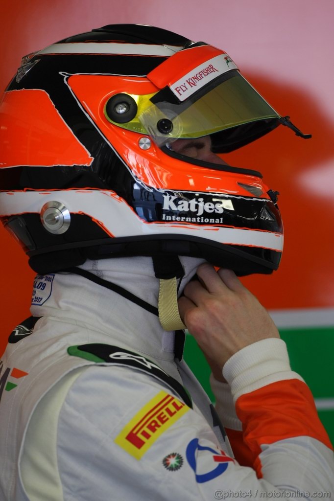 GP EUROPA, 23.06.2012- Prove Libere 3, Nico Hulkenberg (GER) Sahara Force India F1 Team VJM05 