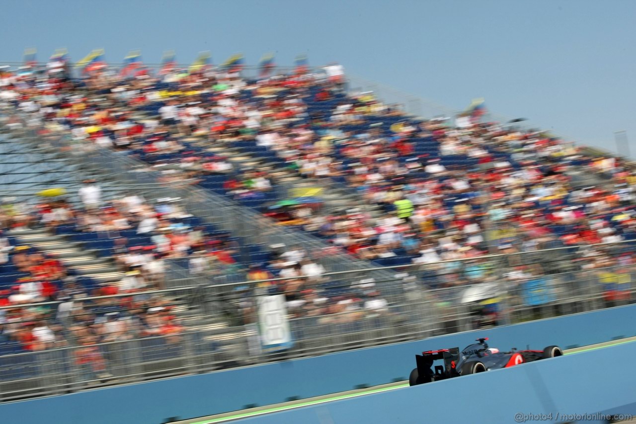 GP EUROPA, 23.06.2012- Prove Libere 3, Jenson Button (GBR) McLaren Mercedes MP4-27