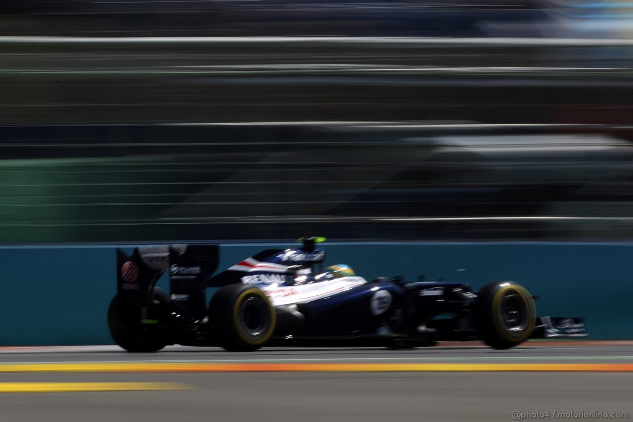 GP EUROPA, 23.06.2012- Prove Libere 3, Bruno Senna (BRA) Williams F1 Team FW34 