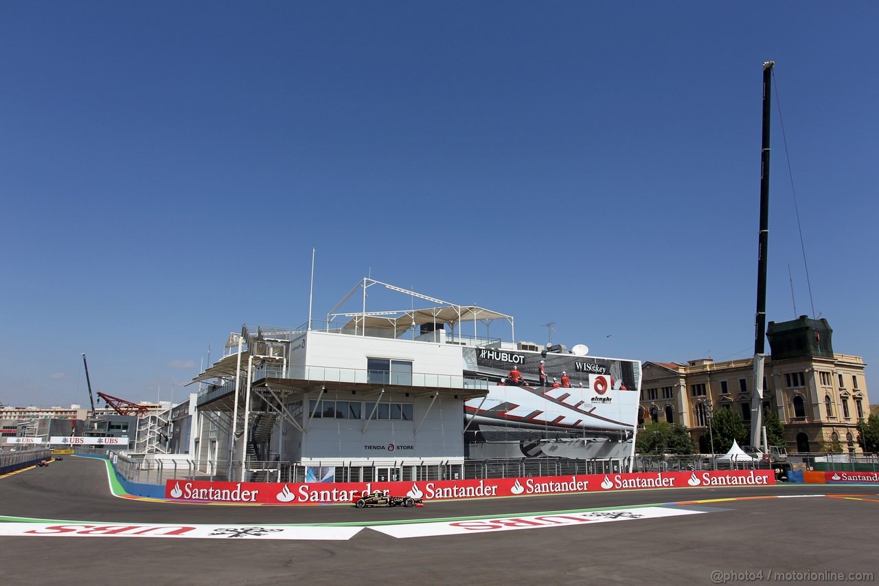 GP EUROPA, 23.06.2012- Prove Libere 3, Romain Grosjean (FRA) Lotus F1 Team E20 