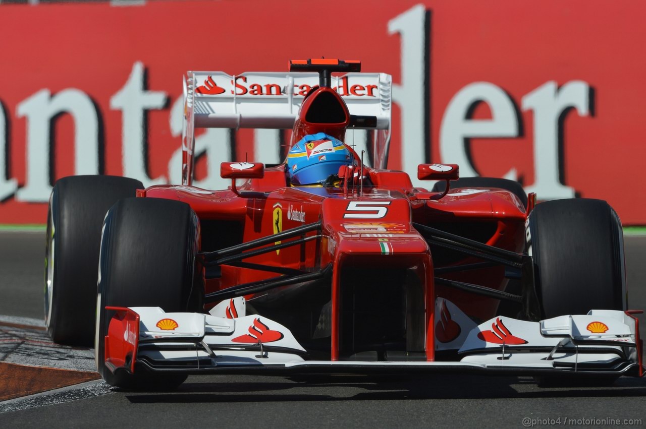 GP EUROPA, 23.06.2012- Prove Libere 3, Fernando Alonso (ESP) Ferrari F2012 