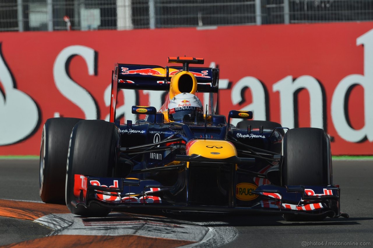 GP EUROPA, 23.06.2012- Prove Libere 3,Sebastian Vettel (GER) Red Bull Racing RB8 