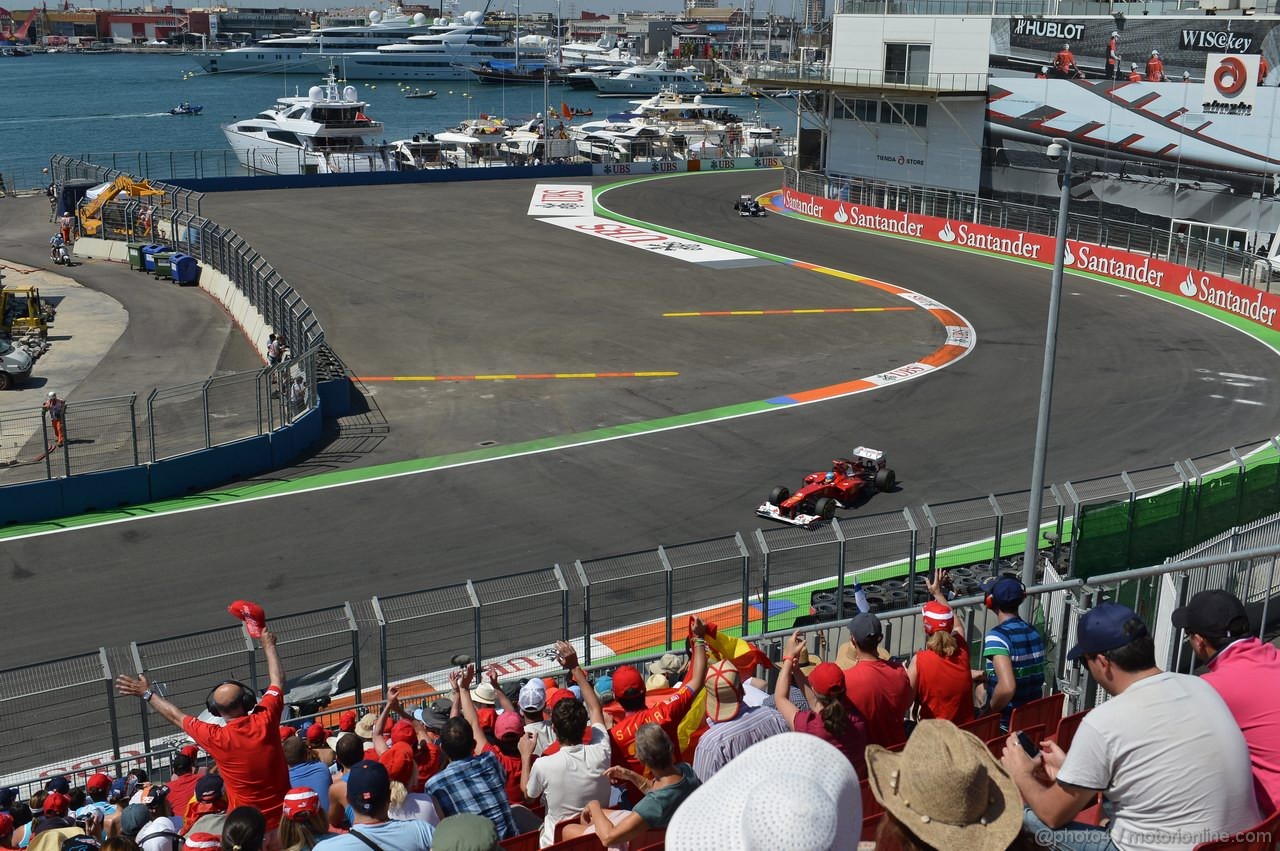 GP EUROPA, 23.06.2012- Prove Libere 3, Fernando Alonso (ESP) Ferrari F2012 