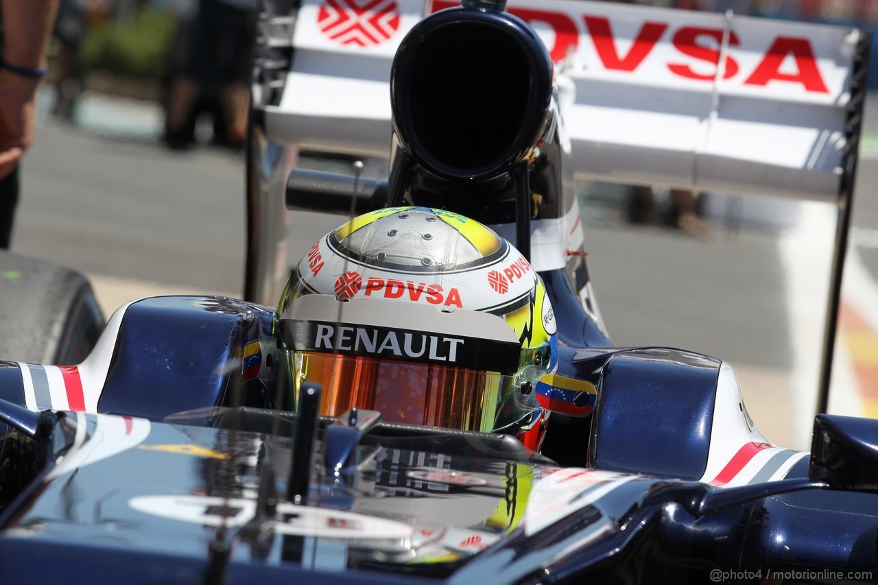 GP EUROPA, 23.06.2012- Qualifiche, Pastor Maldonado (VEN) Williams F1 Team FW34 