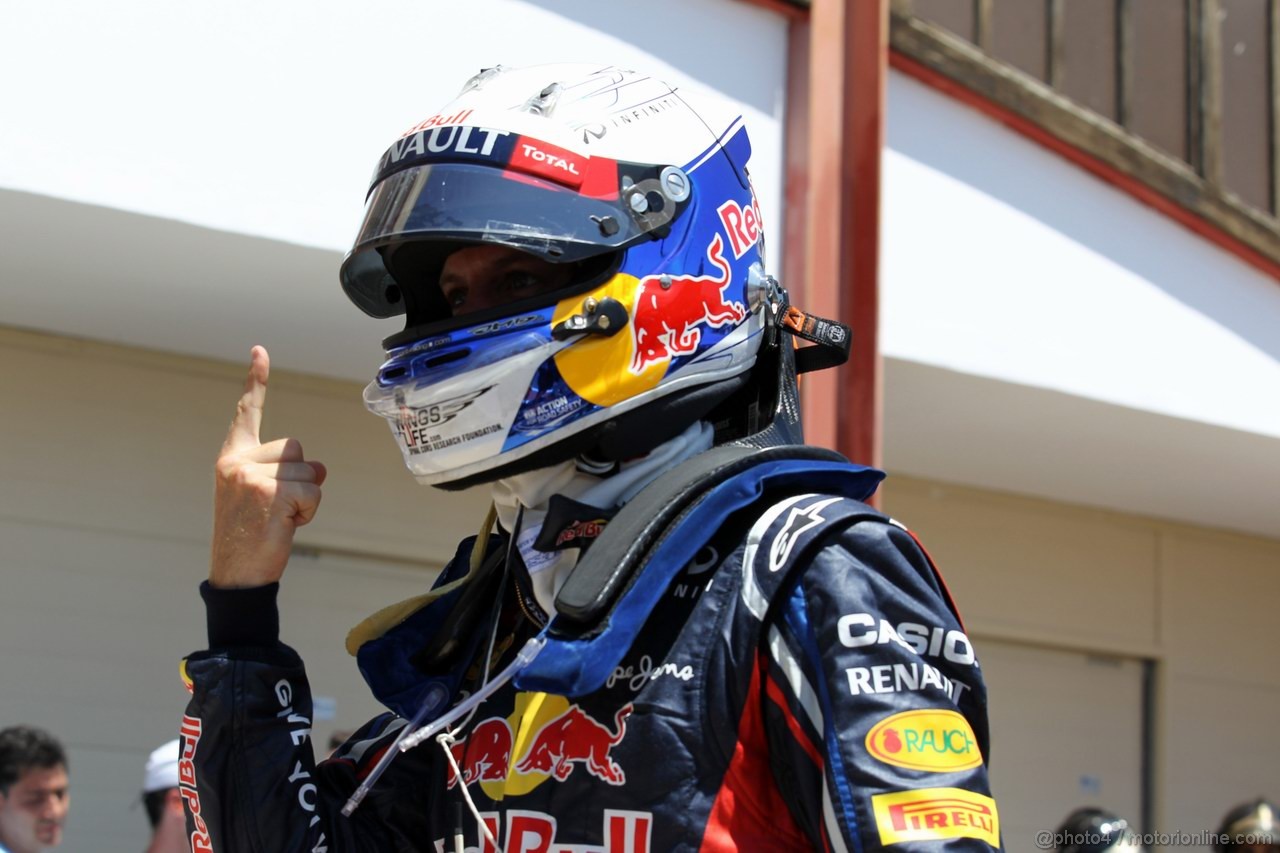 GP EUROPA, 23.06.2012- Qualifiche, Sebastian Vettel (GER) Red Bull Racing RB8 pole position