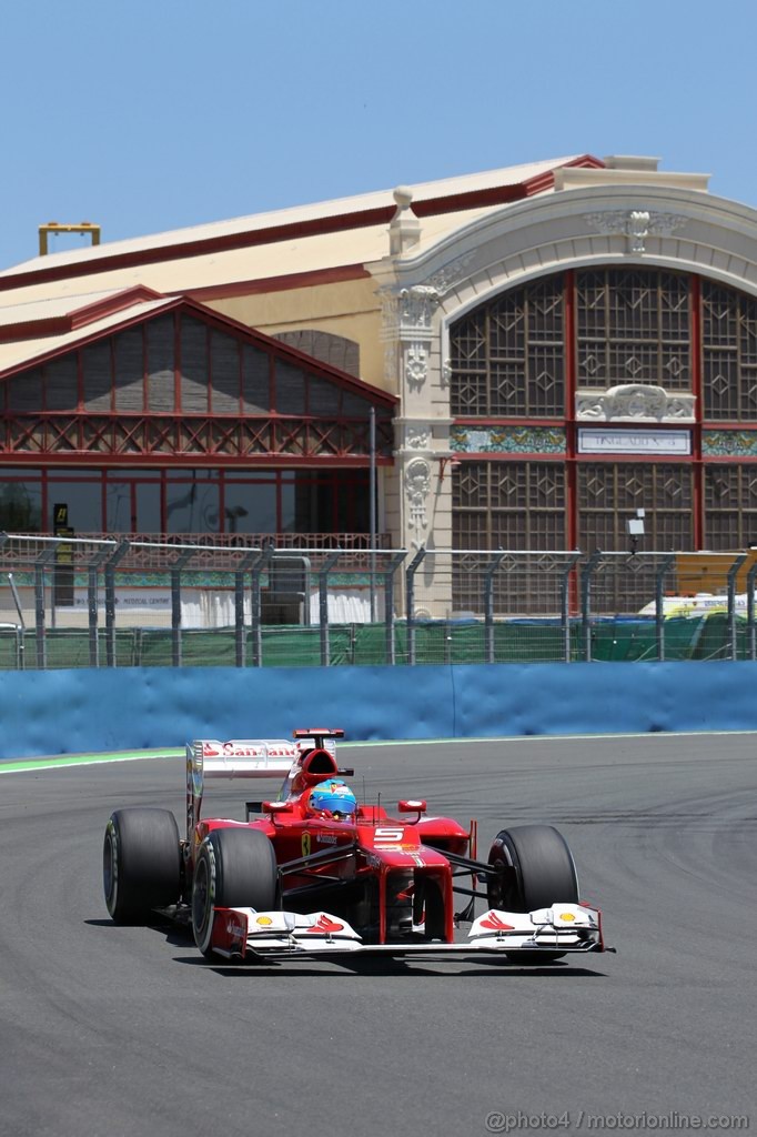 GP EUROPA, 23.06.2012- Qualifiche, Fernando Alonso (ESP) Ferrari F2012