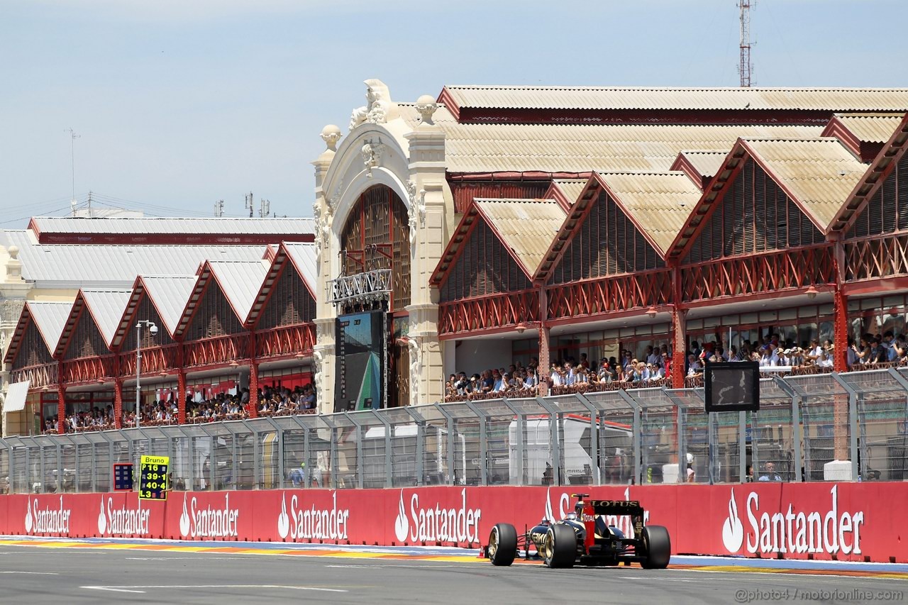 GP EUROPA, 23.06.2012- Qualifiche, Romain Grosjean (FRA) Lotus F1 Team E20
