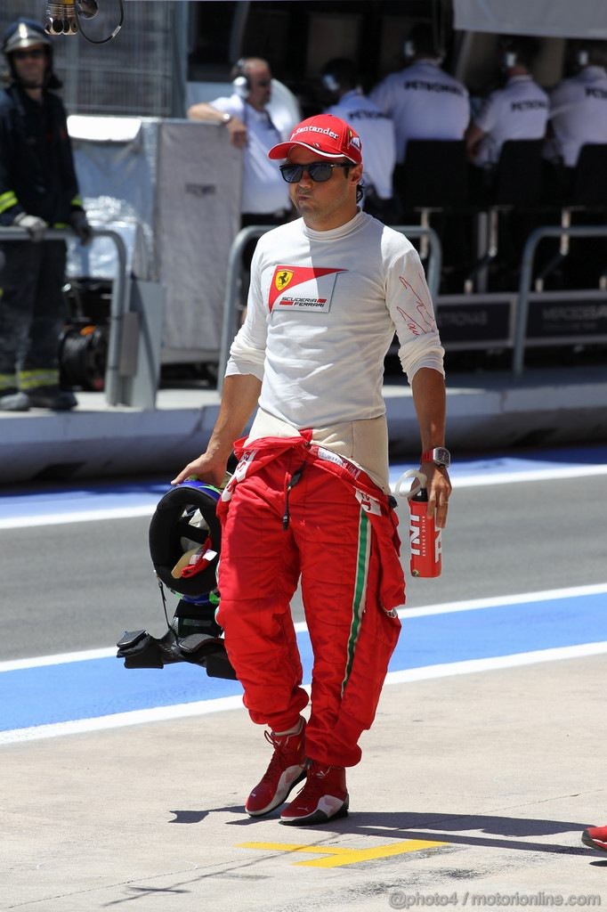 GP EUROPA, 23.06.2012- Qualifiche, Felipe Massa (BRA) Ferrari F2012 