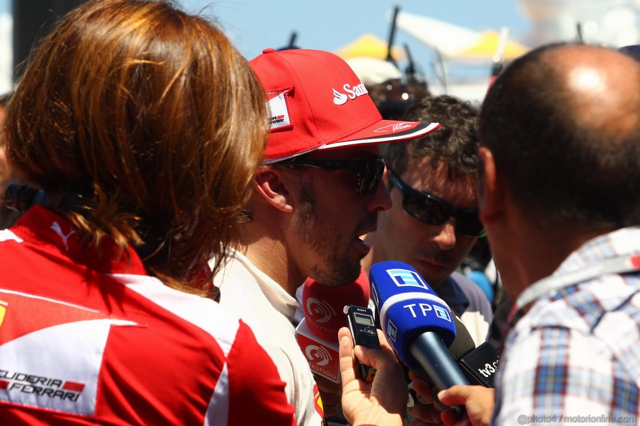 GP EUROPA, 23.06.2012- Qualifiche, Fernando Alonso (ESP) Ferrari F2012