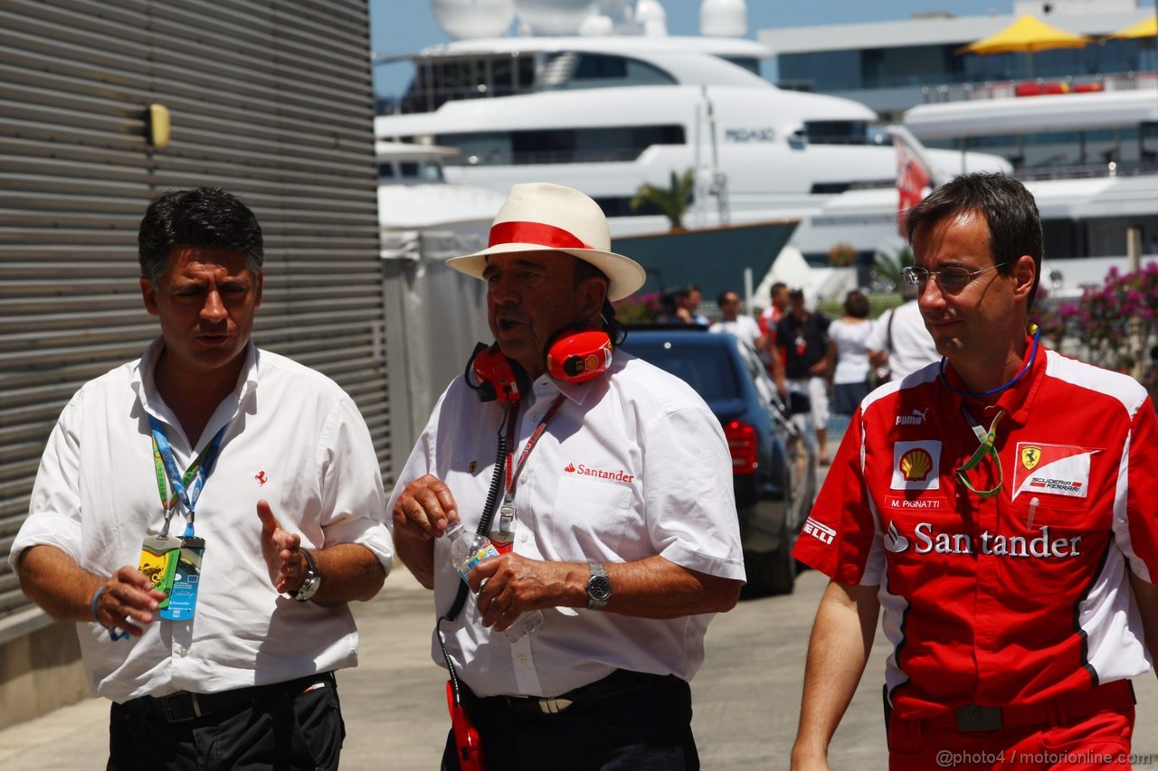 GP EUROPA, 23.06.2012- Qualifiche, Emilio Botin (ESP), Santander Bank President 