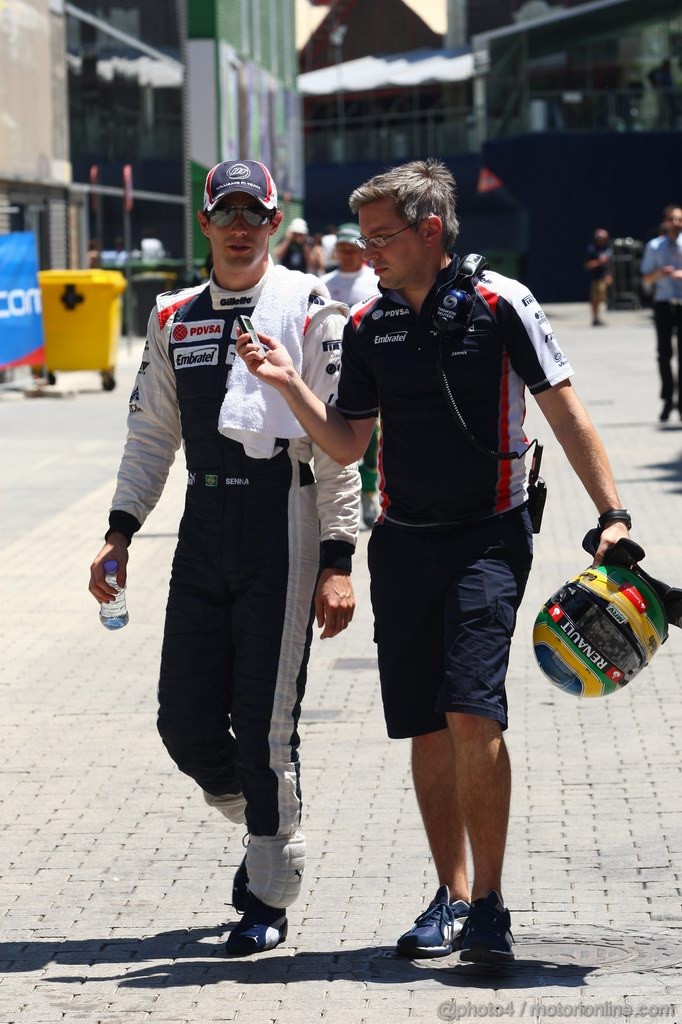 GP EUROPA, 23.06.2012- Qualifiche, Bruno Senna (BRA) Williams F1 Team FW34 