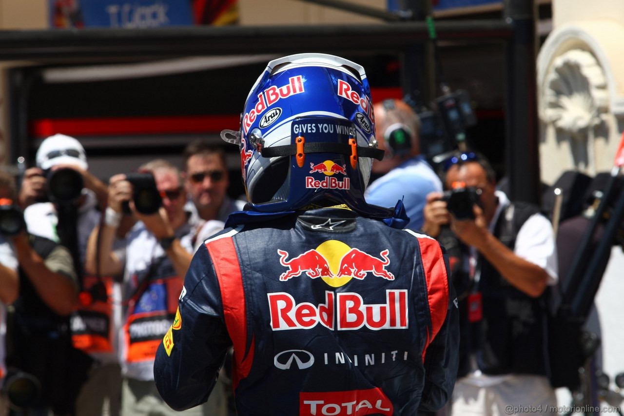 GP EUROPA, 23.06.2012- Qualifiche, Sebastian Vettel (GER) Red Bull Racing RB8 pole position 