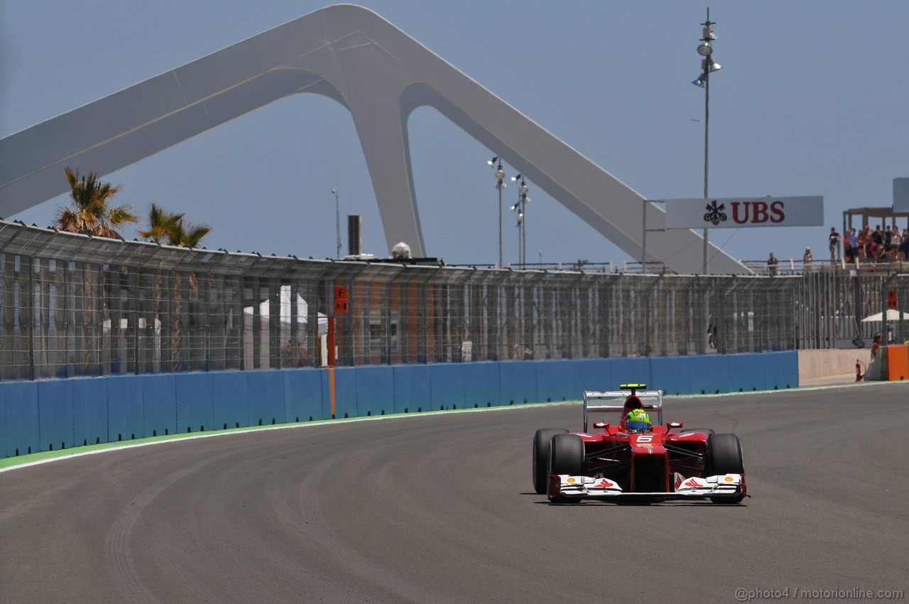 GP EUROPA, 23.06.2012- Qualifiche, Felipe Massa (BRA) Ferrari F2012