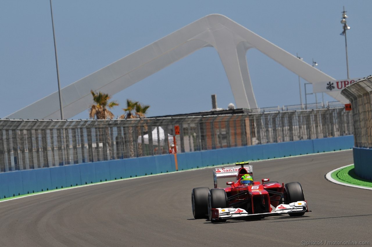 GP EUROPA, 23.06.2012- Qualifiche, Felipe Massa (BRA) Ferrari F2012 