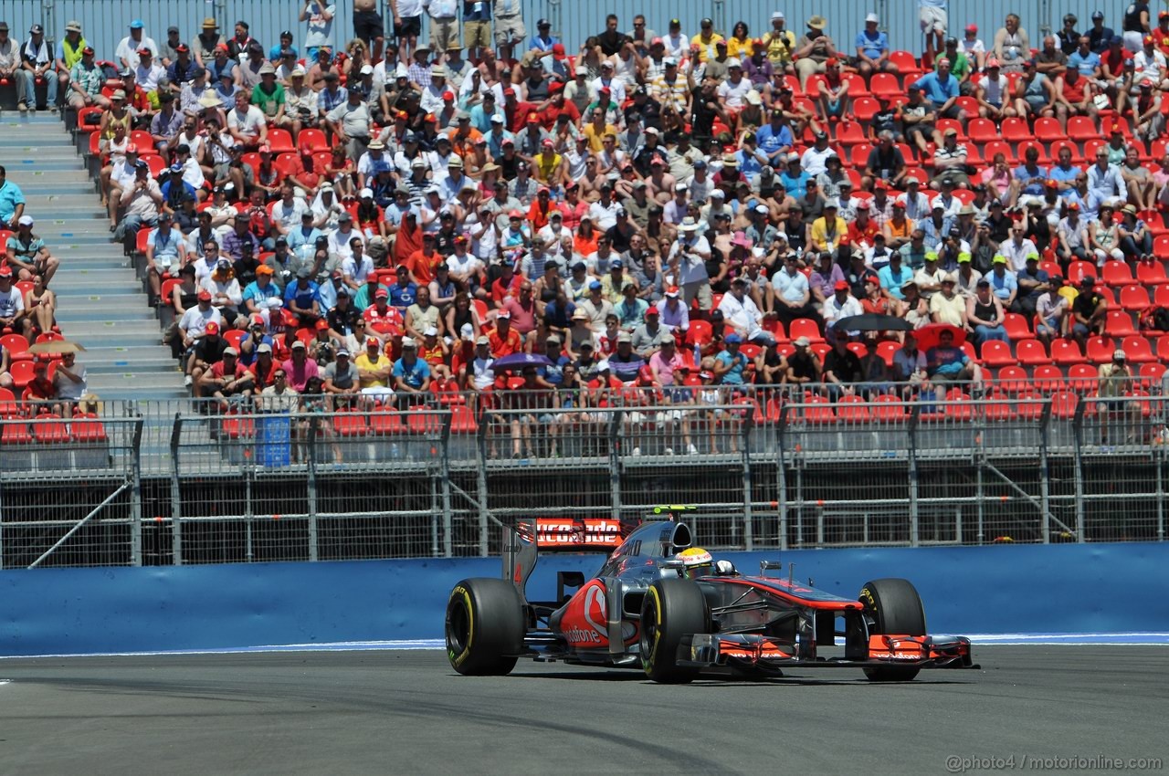 GP EUROPA, 23.06.2012- Qualifiche, Lewis Hamilton (GBR) McLaren Mercedes MP4-27 