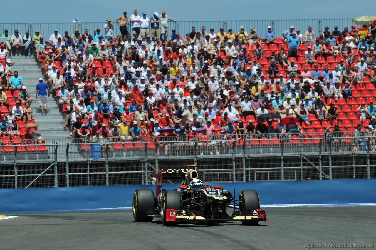 GP EUROPA, 23.06.2012- Qualifiche, Kimi Raikkonen (FIN) Lotus F1 Team E20