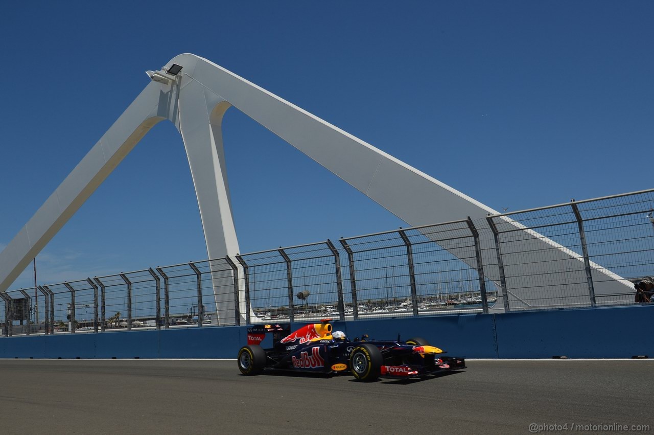 GP EUROPA, 23.06.2012- Qualifiche, Sebastian Vettel (GER) Red Bull Racing RB8