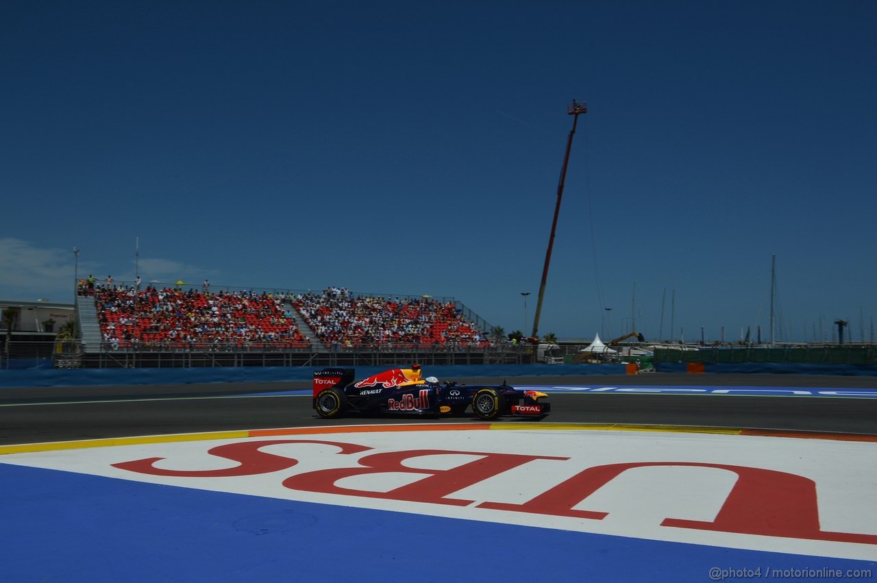 GP EUROPA, 23.06.2012- Qualifiche, Sebastian Vettel (GER) Red Bull Racing RB8