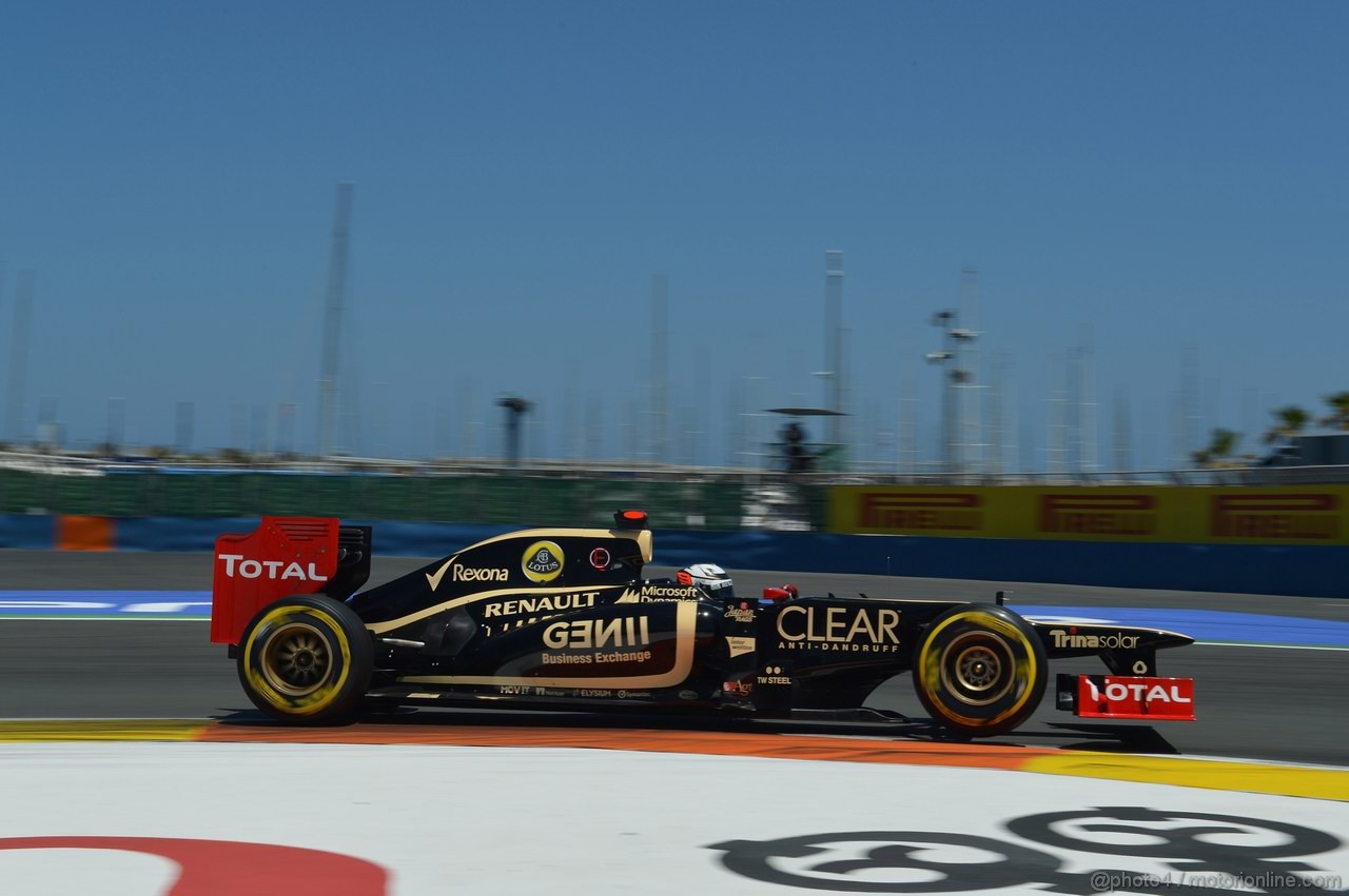 GP EUROPA, 23.06.2012- Qualifiche, Kimi Raikkonen (FIN) Lotus F1 Team E20 
