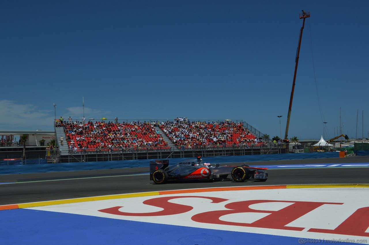 GP EUROPA, 23.06.2012- Qualifiche, Jenson Button (GBR) McLaren Mercedes MP4-27 