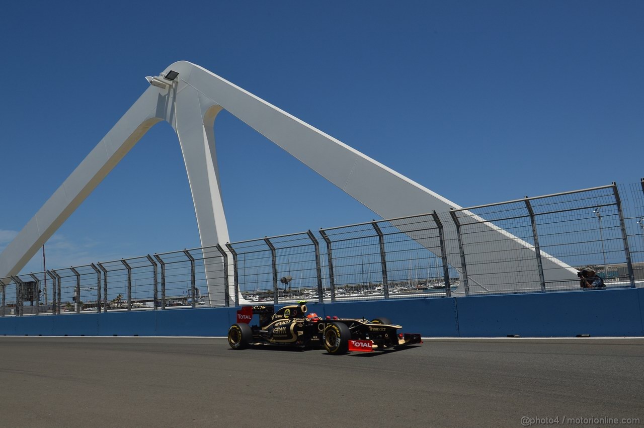 GP EUROPA, 23.06.2012- Qualifiche, Romain Grosjean (FRA) Lotus F1 Team E20
