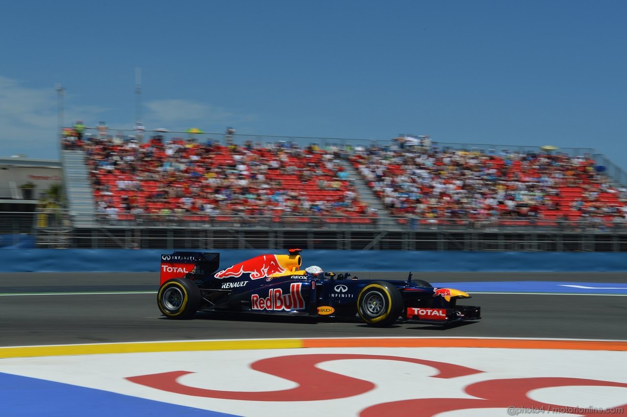 GP EUROPA, 23.06.2012- Qualifiche, Sebastian Vettel (GER) Red Bull Racing RB8 