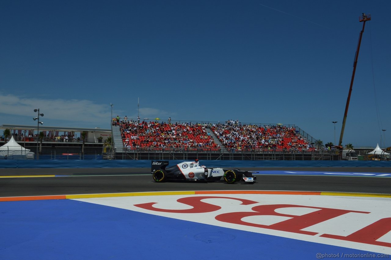 GP EUROPA, 23.06.2012- Qualifiche, Kamui Kobayashi (JAP) Sauber F1 Team C31 