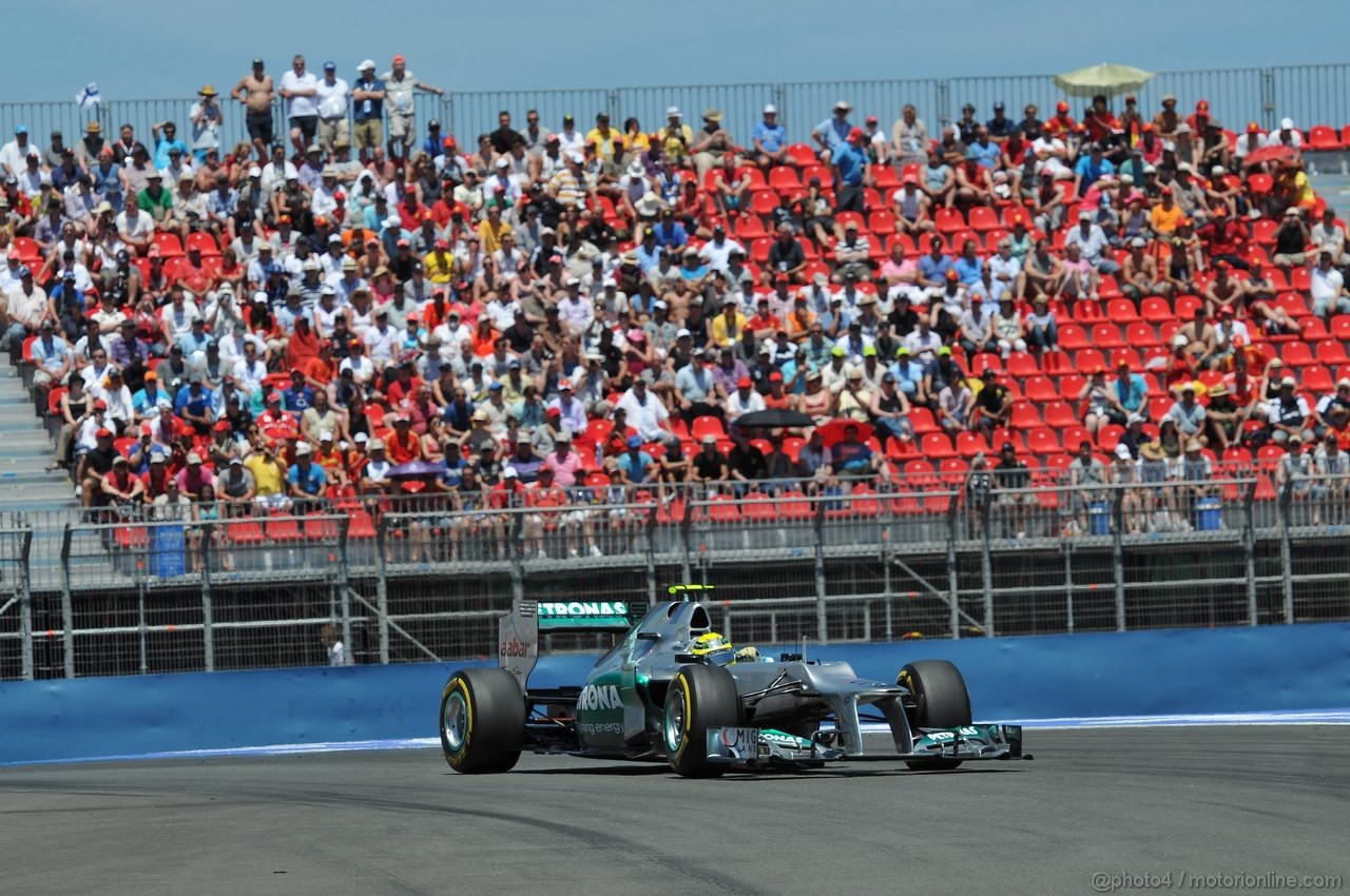 GP EUROPA, 23.06.2012- Qualifiche, Nico Rosberg (GER) Mercedes AMG F1 W03
