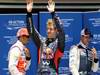 GP EUROPA, 23.06.2012- Qualifiche, Sebastian Vettel (GER) Red Bull Racing RB8 pole position, Lewis Hamilton (GBR) McLaren Mercedes MP4-27 secondo e Pastor Maldonado (VEN) Williams F1 Team FW34 terzo 