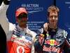 GP EUROPA, 23.06.2012- Qualifiche, Sebastian Vettel (GER) Red Bull Racing RB8 pole position e Lewis Hamilton (GBR) McLaren Mercedes MP4-27 secondo 