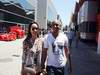 GP EUROPA, 23.06.2012- Qualifiche, Roberto Carlos (BRA), Soccer e sua moglie