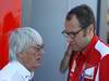 GP EUROPA, 23.06.2012- Bernie Ecclestone (GBR), President e CEO of Formula One Management  e Stefano Domenicali (ITA), Team Principal
