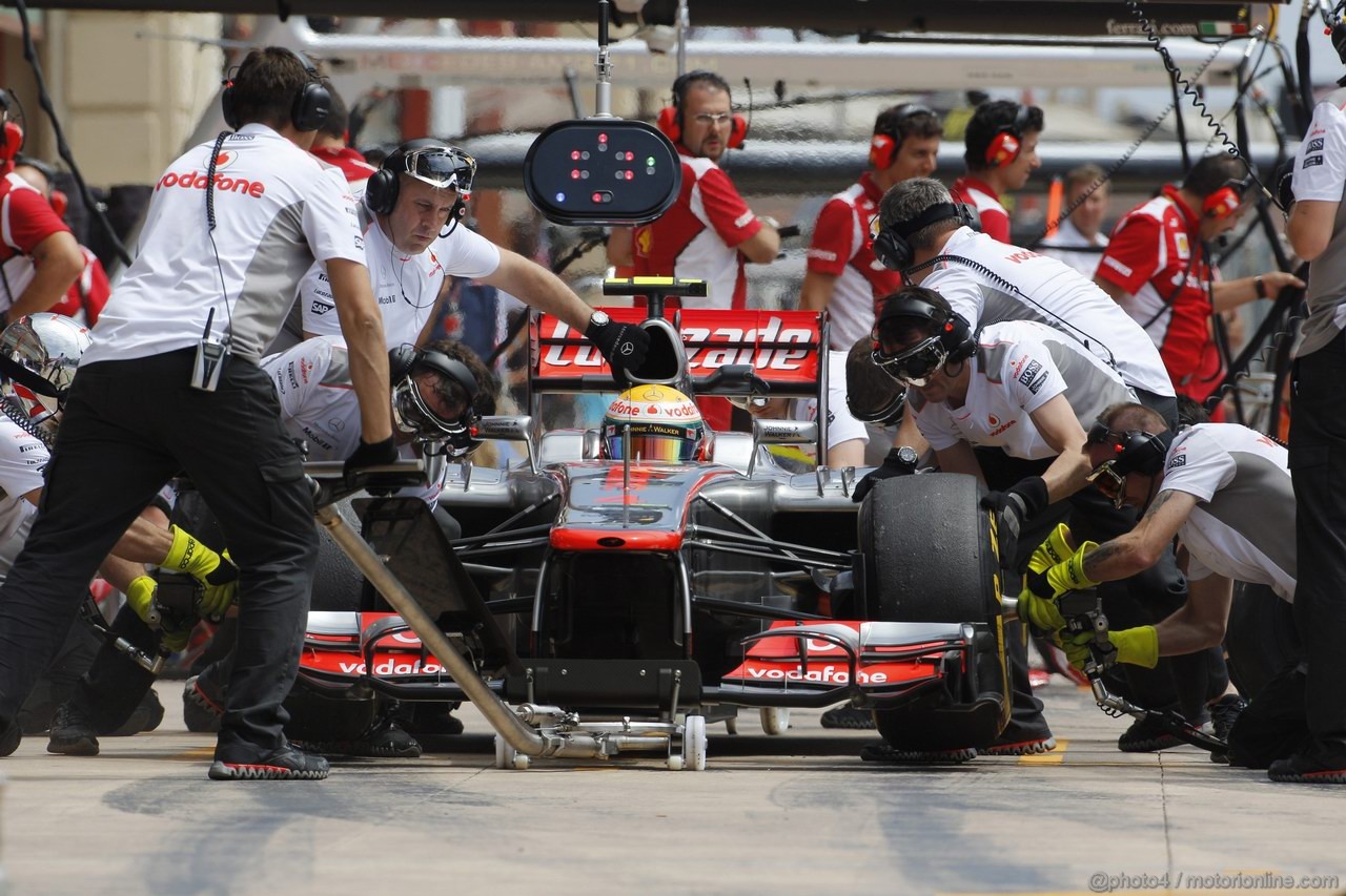 GP EUROPA, 22.06.2012- Prove Libere 2, Lewis Hamilton (GBR) McLaren Mercedes MP4-27 
