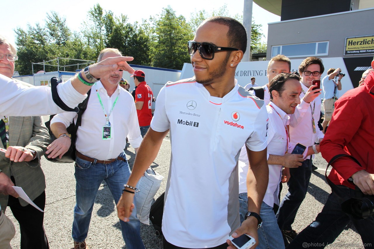 GP GERMANIA, 22.07.2012 - Lewis Hamilton (GBR) McLaren Mercedes MP4-27