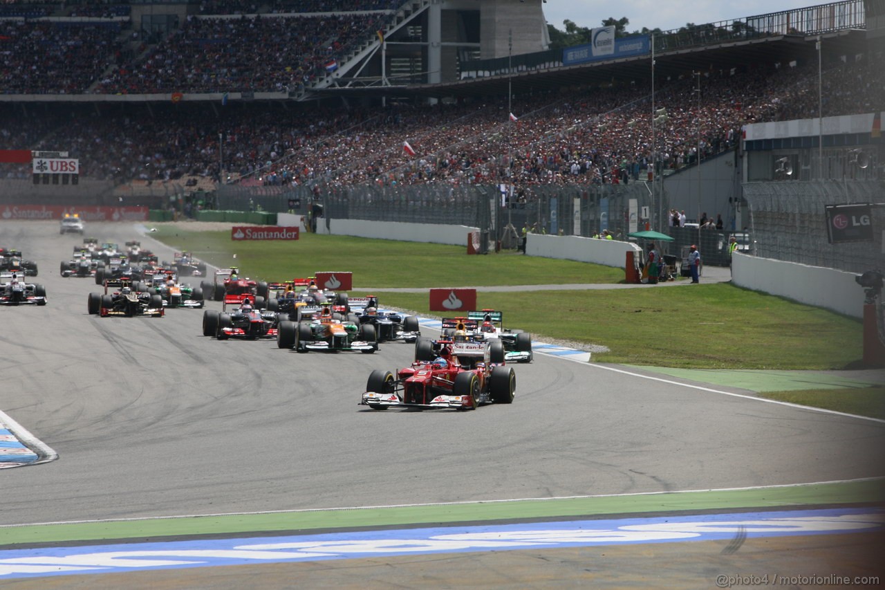 GP GERMANIA, 22.07.2012 - Gara,  Start of the race