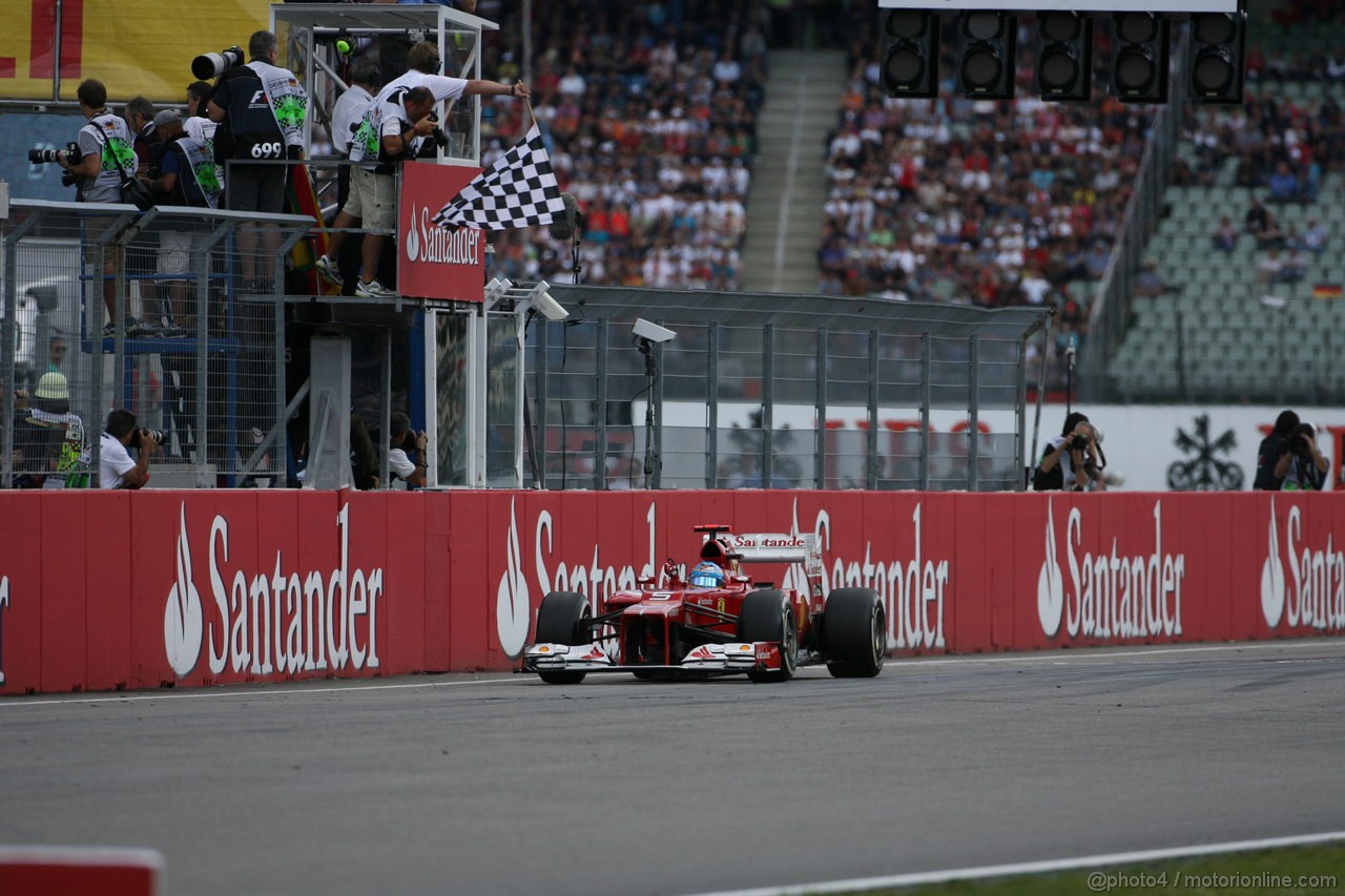 GP GERMANIA, 22.07.2012 - Gara, Fernando Alonso (ESP) Ferrari F2012