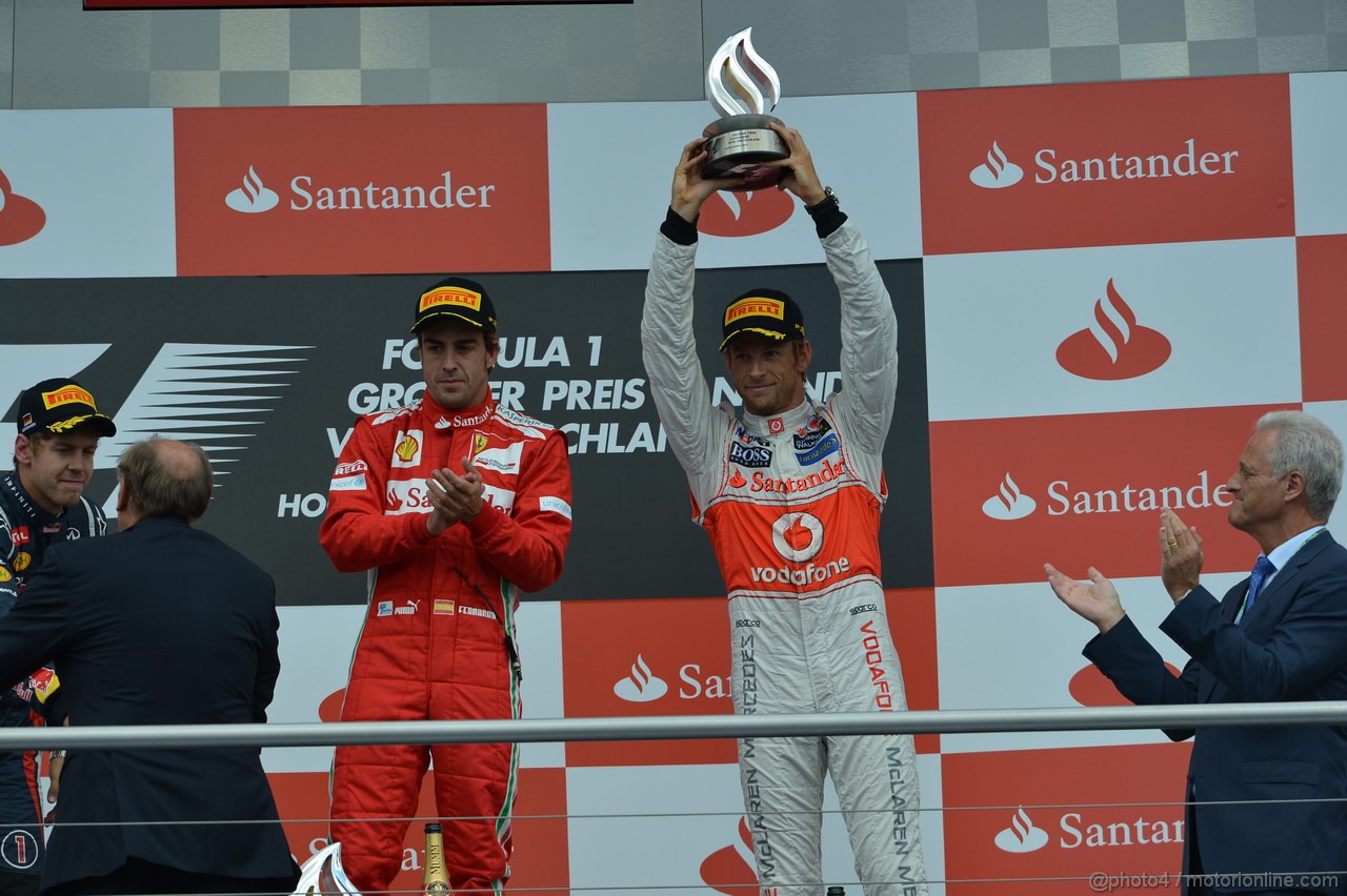 GP GERMANIA, 22.07.2012 - Gara,  3rd Jenson Button (GBR) McLaren Mercedes MP4-27