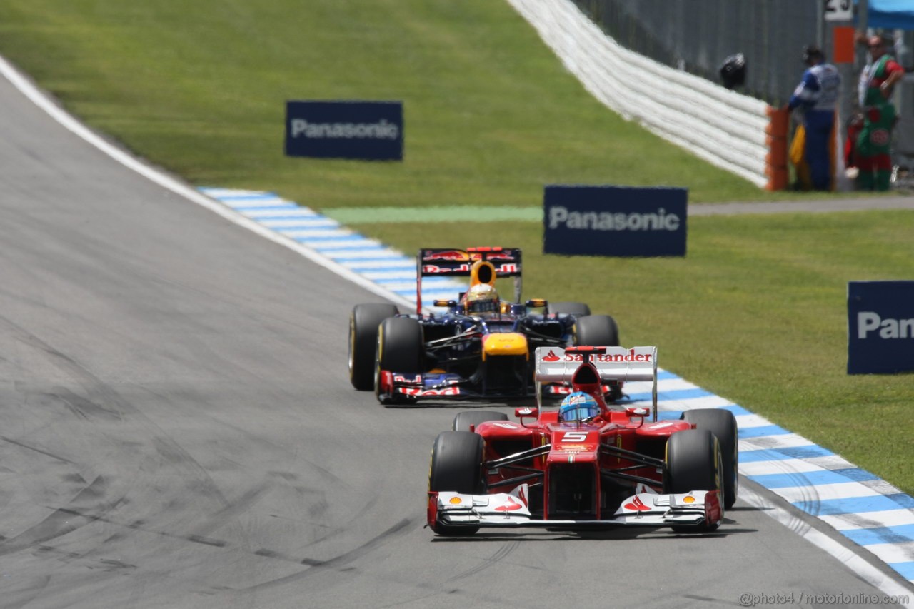 GP GERMANIA, 22.07.2012 - Gara, Fernando Alonso (ESP) Ferrari F2012